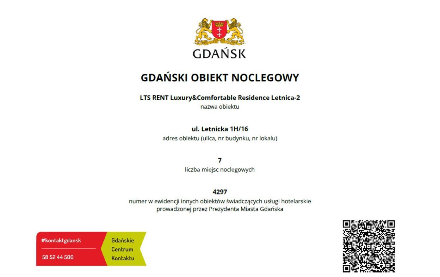 Lts Rent Luxury & Comfortable Residence Letnica Gdańsk Eksteriør bilde